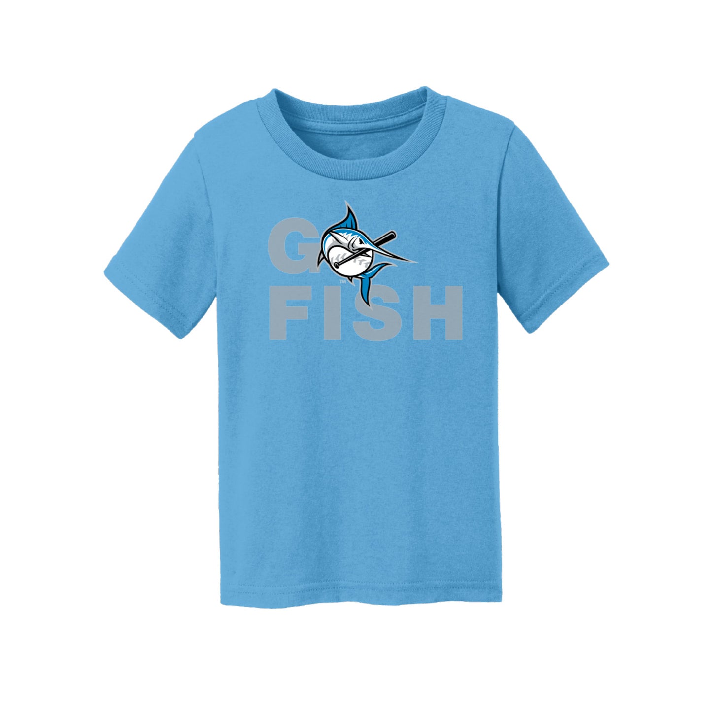 Marlins - 'Go Fish' Blue ADULT T-Shirt