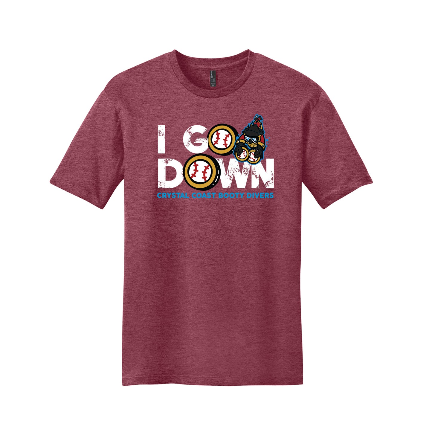 Booty Divers - I GO DOWN SHIRT