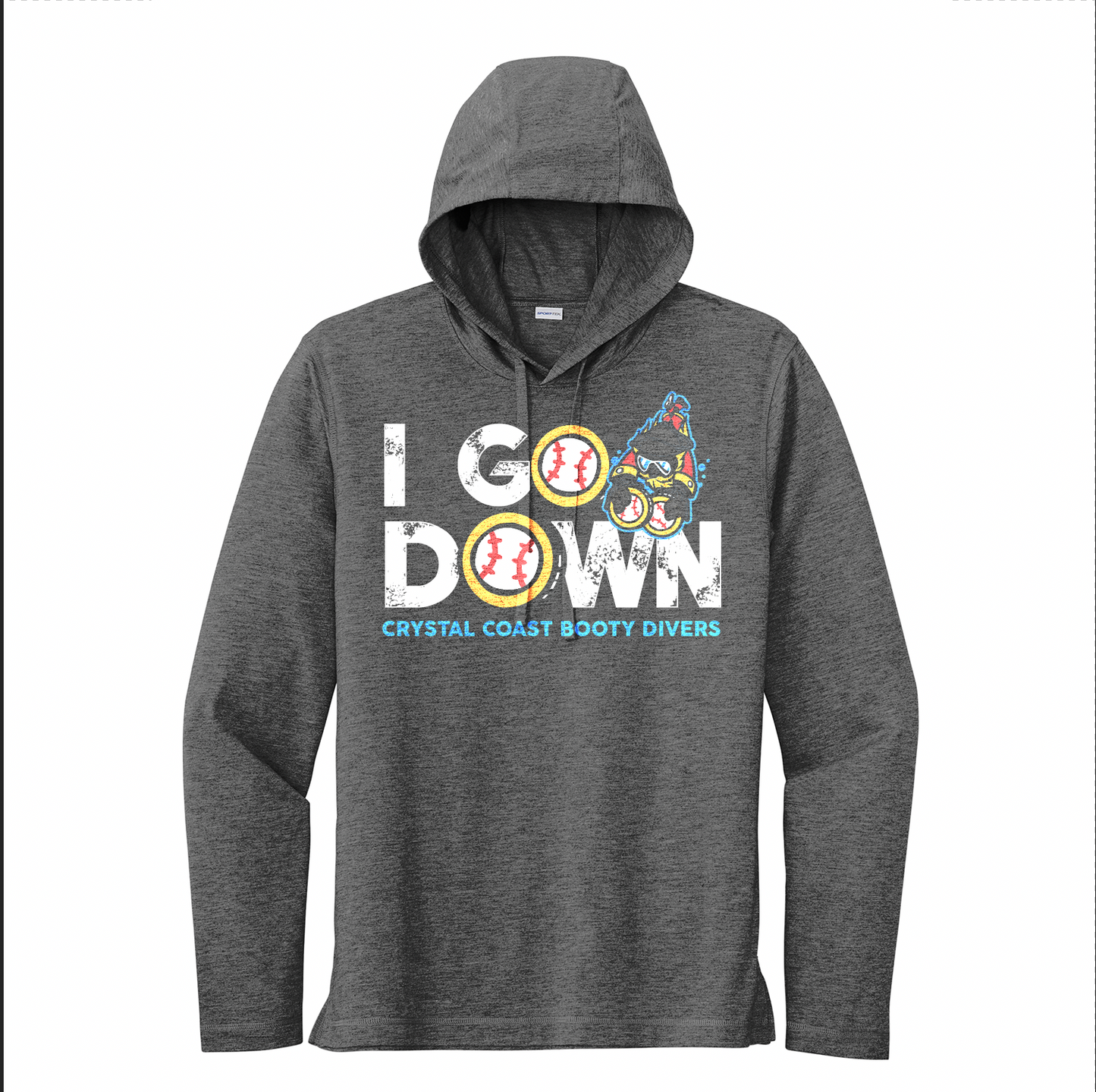 Booty Divers - I GO DOWN L/W HOODIE