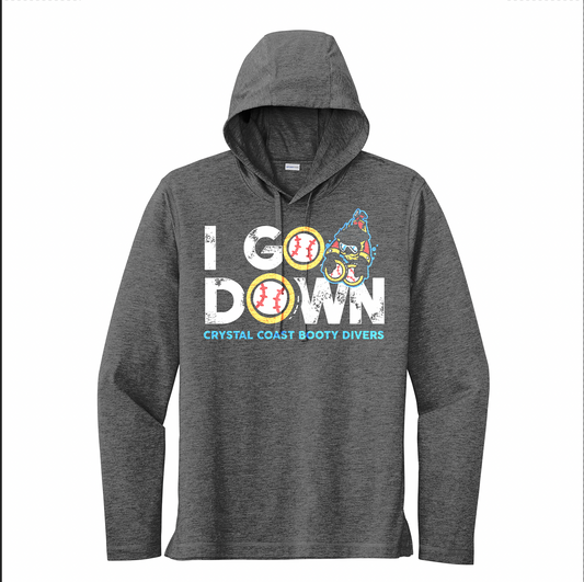 Booty Divers - I GO DOWN L/W HOODIE